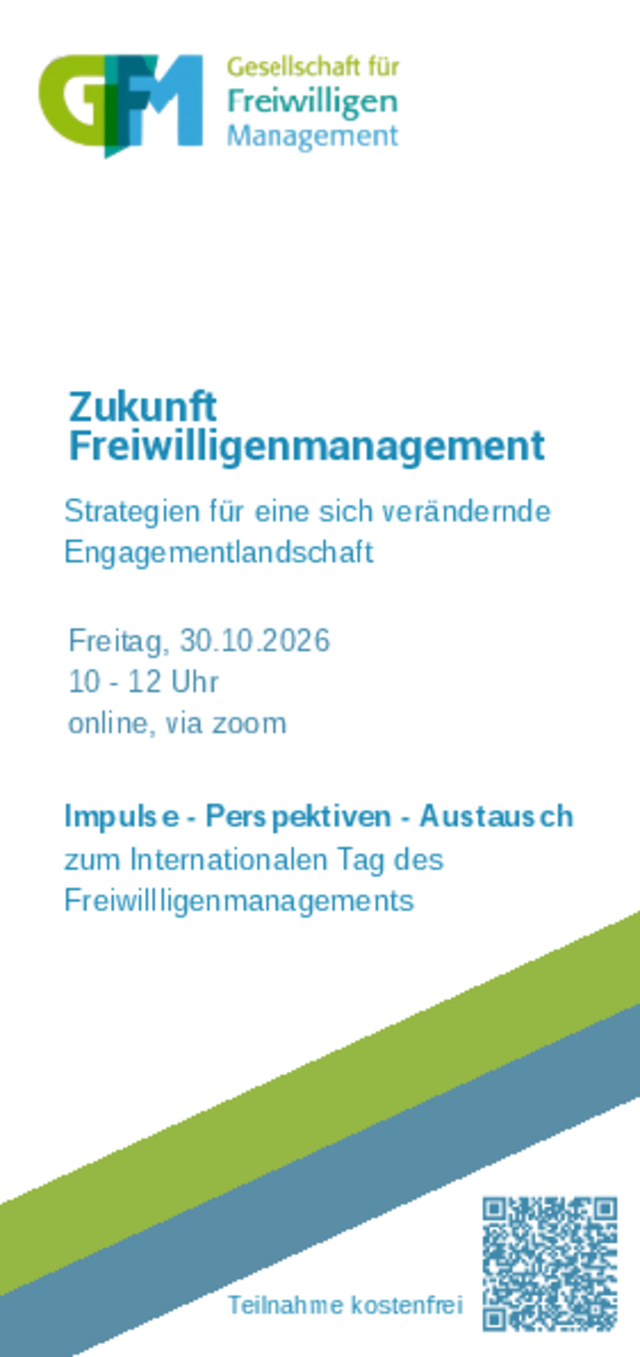 Flyer Tagung Zukunft Freiwilligenmanagement